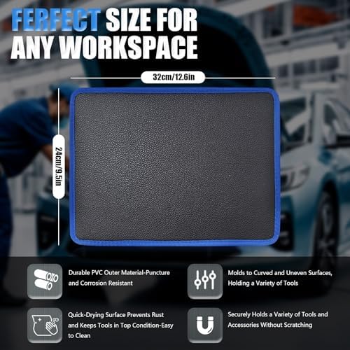 Magnetic Tool Mat for Mechanics, Flexible Magnetic Tool Holder - Image 4