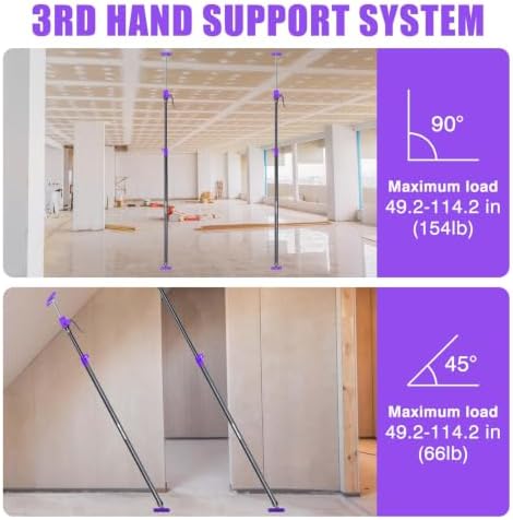 Quality Steel Adjustable Cabinet Jack Support Pole, Quick Support Rod & Drywall - Image 6