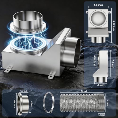 Magnetic Dryer Vent Connector Kit Self-Aligning DV90 - Image 2