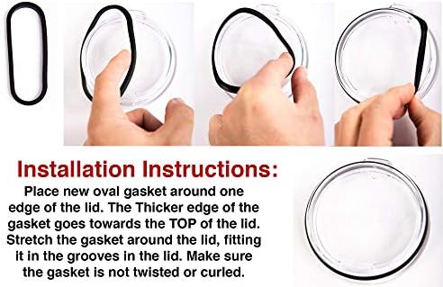 2 Pack Replacement Rubber Gasket Seal Ring 30 oz Tumbler Vacuum Stainless Steel - Image 6