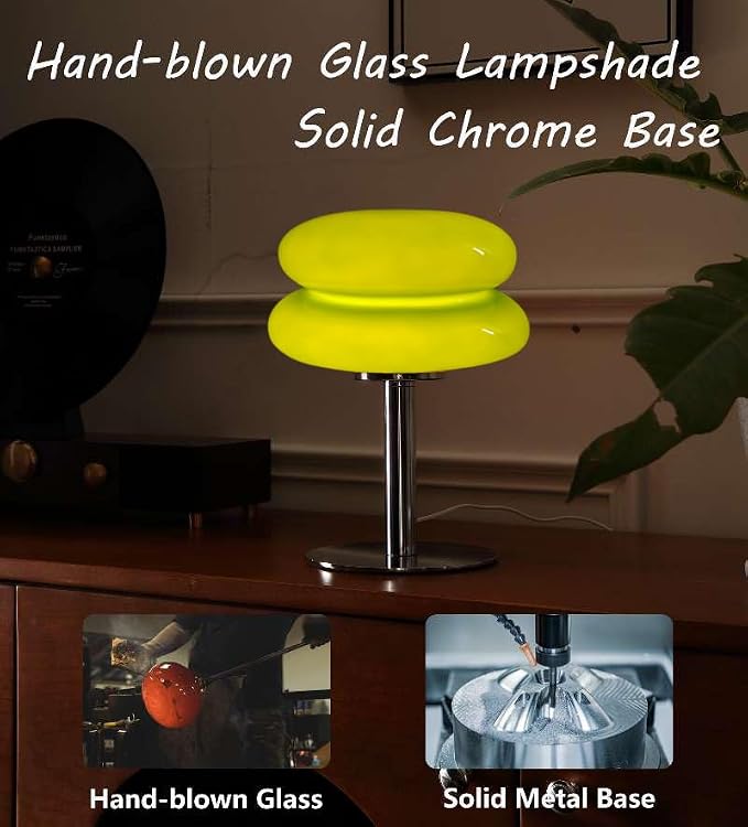 Glivpny Mushroom Table Lamp, Mid Century Modern Decor Lamp | Cool Desk Lamps - Image 3