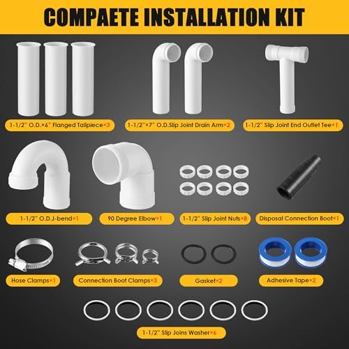 27 Pcs Garbage Disposal Installation Kit - Image 4