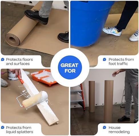 Construction Paper Roll 36" x 1992", 498 Sq.Ft – Extra Thick Floor Covering - Image 5