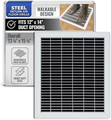 Fits 12x14 and 14x12 Duct Opening | Return Air Floor Grille by Handua | by Handua