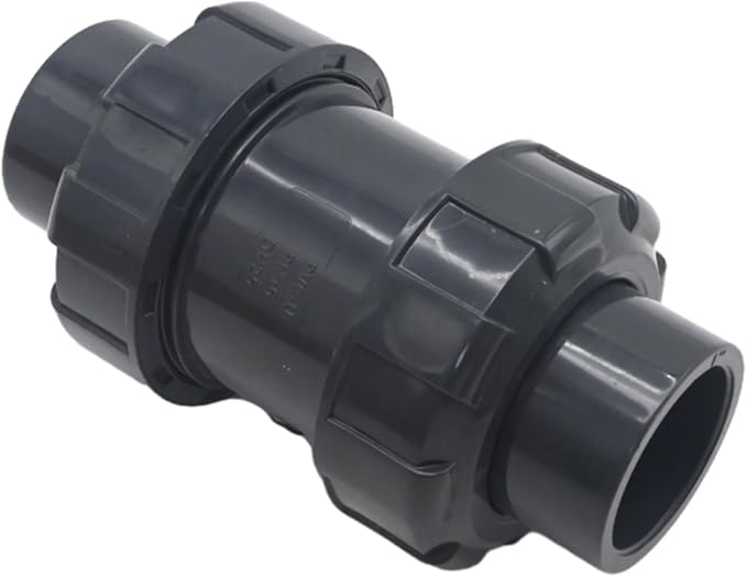 1 Inch PVC True Union Check Valve, Slip Swing Full Port Utility Check Valve - Image 2