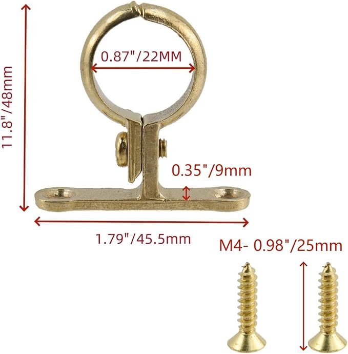 Bitray Pipe Clip Supports Pipe Bracket Clamp Use in Rod - Image 2