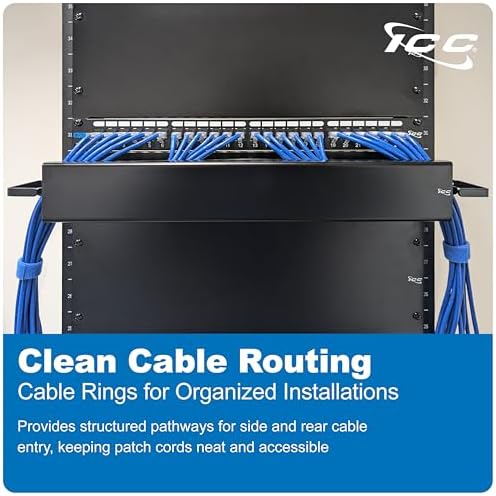 ICC 2U Ring Cable Manager Panel - Image 3