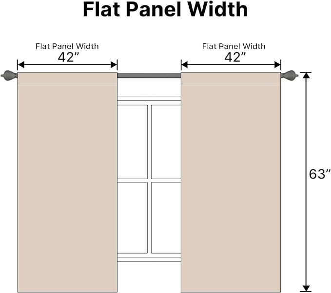 H.VERSAILTEX Blackout Curtains Thermal Insulated Window Treatment Panels Room - Image 7