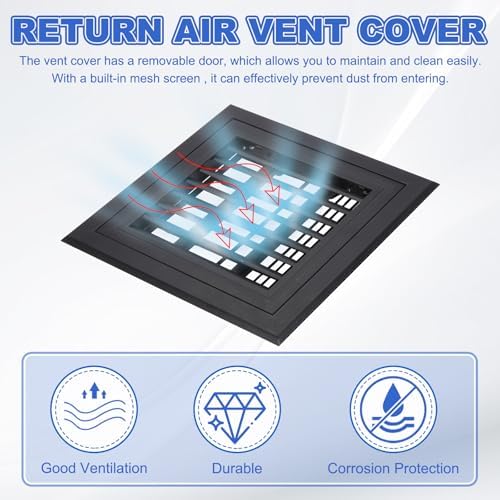 PATIKIL 10x10 Inch Plastic Ventilation Grille, Return Air Vent Cover Removable - Image 4