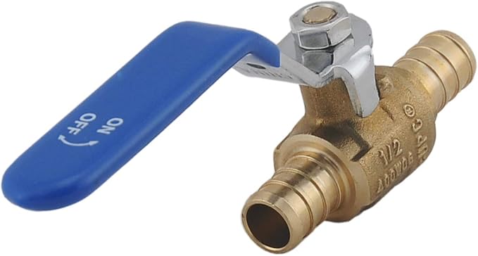 LD- 1/2" PEX Brass Ball Valve, 1/2-in PEX LF Brass Shut off Ball Valve - Image 5