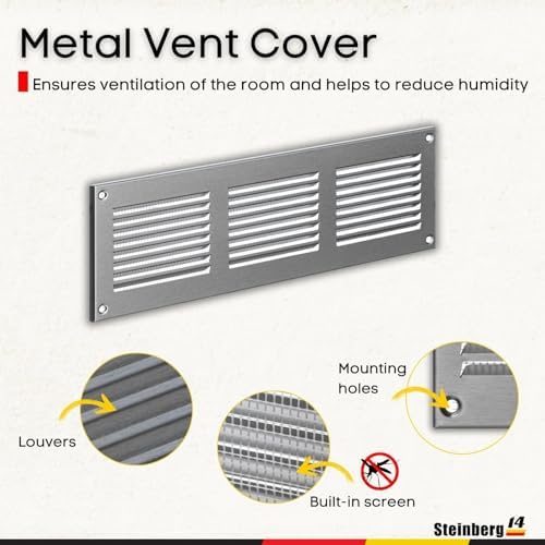 Steinberg14 Stainless Steel Vent Cover 10x2 - Image 2