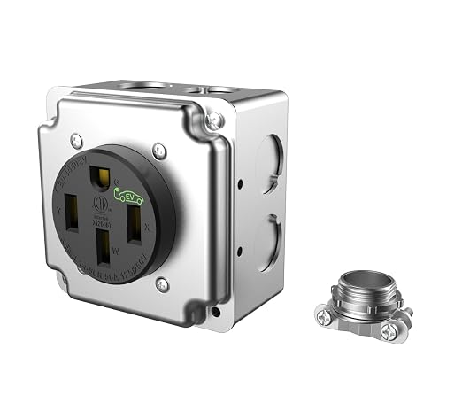Nema 14-50 EV Outlet 50 Amp EV Charging Receptacle Heavy Duty, 2.42" Diameter - Image 9