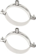 HARFINGTON 2pcs 201 Stainless Steel 3.5-3.5"/88-90mm Split Ring Pipe Hanger by HARFINGTON