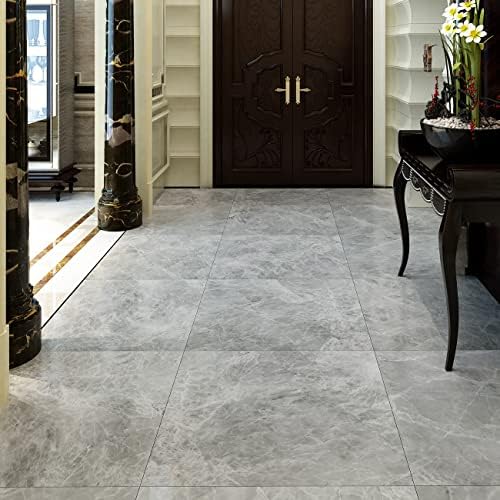 Livelynine Peel and Stick Floor Tile Waterproof 12X12 Grey Concrete Vinyl - Image 4