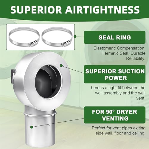 Magnetic Dryer Vent Connector Kit, Low Profile 90 Degree - Image 4