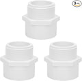 3Pack 2" PVC Male Adapter Pipe Fittings, 2-Way PVC Hose Adapter Coupling by Lswteiz