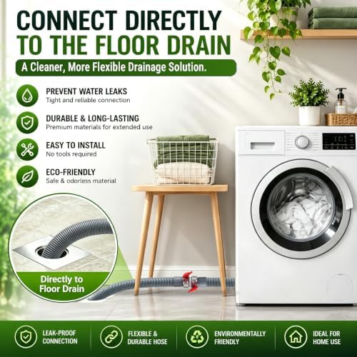 TTFLEX 10 FT Washing Machine Drain Hose, Washer Drain Hose Extension Kit - Image 4
