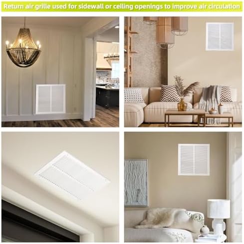 30x10 Return Air Grille for 30"W x 10"H Duct Opening, Return Air Vent Cover - Image 7