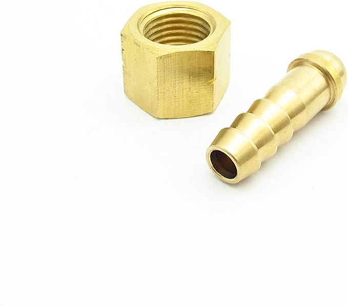 PYouo-Brass Pipe Joint Brass Pipe Fitting Coupling Connector Adapter, 6mm 8mm - Image 3