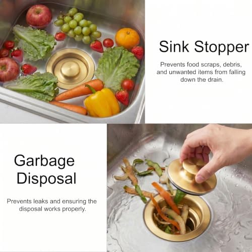 LQS Kitchen Sink Garbage Disposal Flange and Sink Stopper, fit 3-1/2 Inch - Image 3