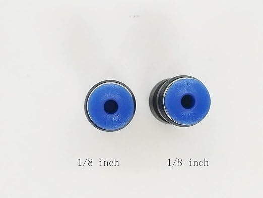 zjxed 1/8" OD x 1/8" OD Pneumatic quick Connector Push to Connect fittings - Image 2