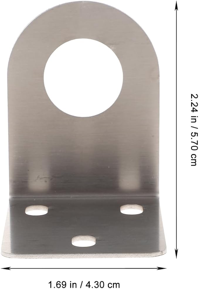 Angoily 1 Set Faucet Bracket, Wall Mounting Rack 1/2 Inch L Bracket Wrench Sink - Image 3