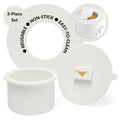 Reusable Non-Stick Silicone Wax Collars + Can + Lid by Unknown