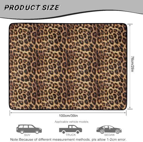 Brown Leopard Camping Trunk Mat 29"x39" - Image 7