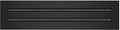 BUILDMART - 16x4 Modern AC Vent Cover - Decorative Black Aluminum Air Vent - by TexasBuildmart