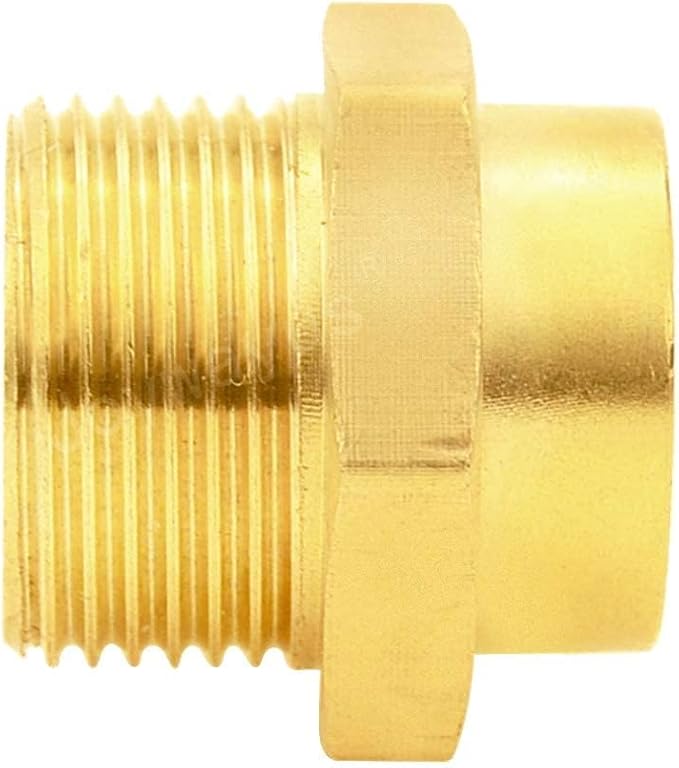 Joywayus 1/2" NPT Thread Female × 3/4" G Thread Male Brass Pipe Fitting Adapter - Image 7