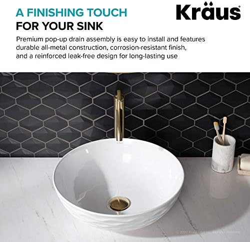 KRAUS Pop-Up Drain, Fits Sinks - Image 3