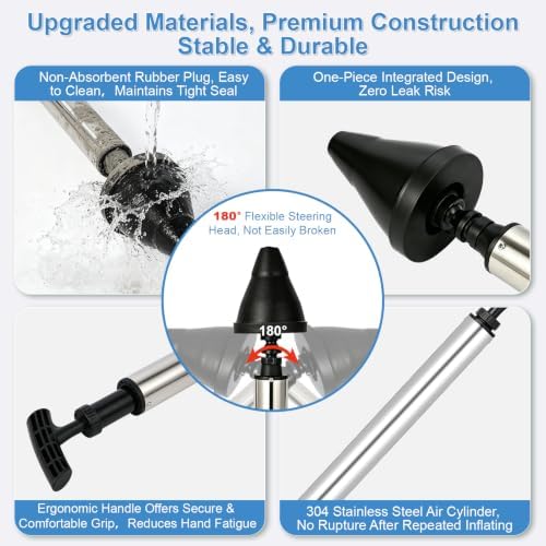 Toilet Plunger & Bathroom Plunger, High Pressure Heavy Duty - Image 3