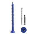 CHENGFIX Concrete Screws Kit, 5 Sizes, Flat Head, Torx Drive, by Unknown