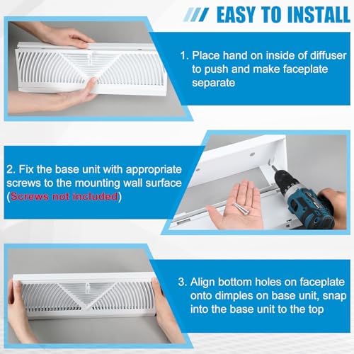 Yaocom 2 Pack Baseboard Register Vent 18 Inch Air Vent Covers - Image 4