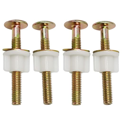 Universal Heavy Duty Toilet Seat Bolts Screws Set by Alamic