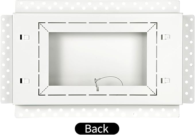 Zion Steel Return Air Grille 8" x 14" Flush Mount Stainless Steel White Modern - Image 3
