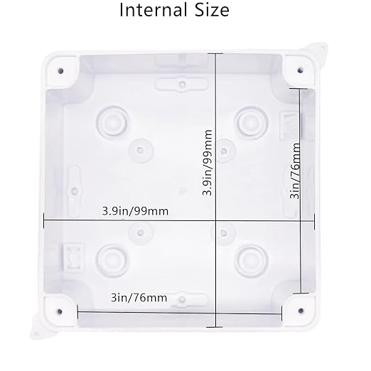 Junction Box, Reserved Holes Electrical Boxes Waterproof IP65 ABS Plastic - Image 5