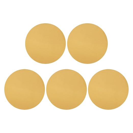 HARFINGTON 5 Pcs 9 Inch Sanding Discs 220 Grit Yellow Aluminum Oxide | Hook and by HARFINGTON