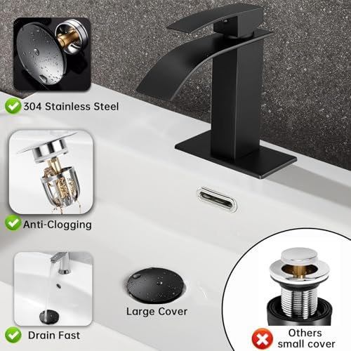 Bathroom Sink Drain Kit with Clear Bottle Trap and Flexible Water Seal Pipe - Image 4