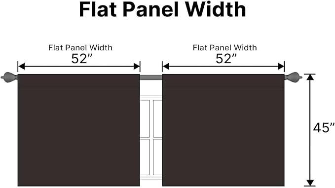 H.VERSAILTEX Blackout Curtains Thermal Insulated Window Treatment Panels Room - Image 7