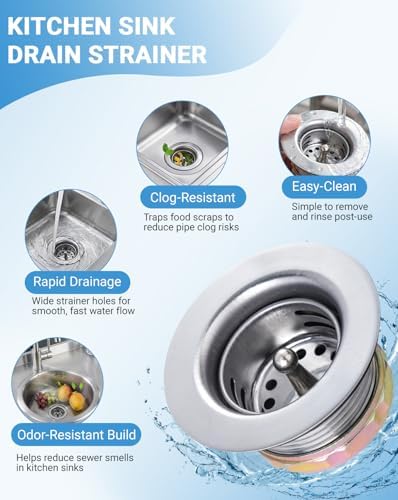 2" RV Sink Drain with Basket Strainer, Anti-Clog - Image 5