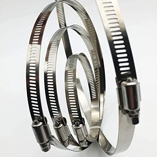 20pcs 304 Stainless Steel Adjustable 44-108mm Range Worm Gear Hose Clamps - Image 3