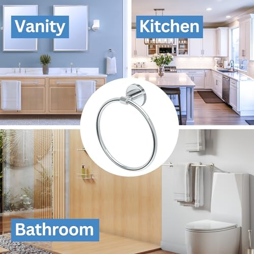 Gatco 5552 Sky Towel Ring | Modern Hand Towel Holder - Image 5