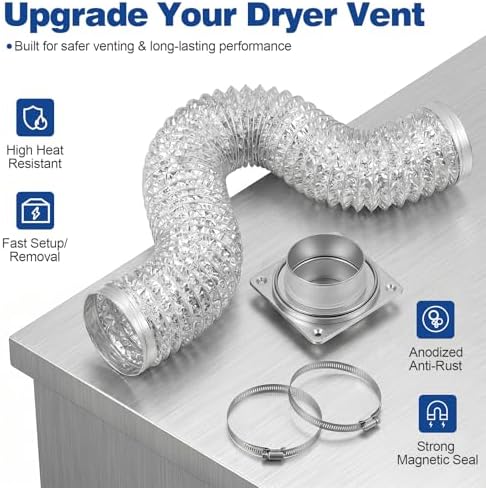Roylvan Magnetic Dryer Vent Coupling, DV180 Airtight Seal Magnetic Dryer Vent - Image 3