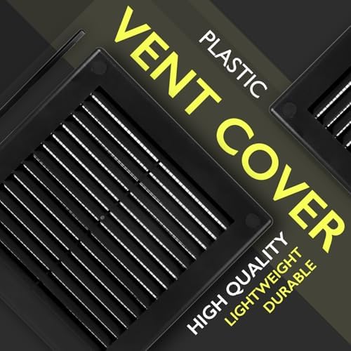 6 x 6 Inch Black Air Vent Cover – Plastic Square Air Vent Grill Cover - Image 6