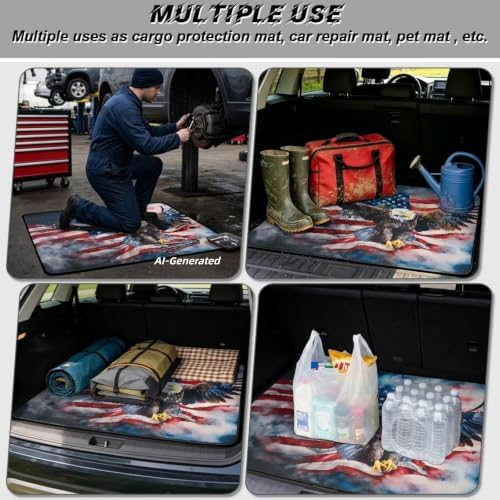 ELEQIN Car Trunk Cargo Liner Non Slip Backing Cargo Mat Rear Trunk Liner All - Image 3