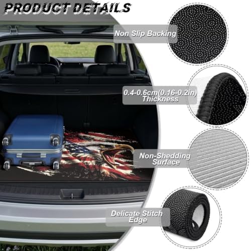 ELEQIN American Flag Eagle Novelty, Car Cargo Liner, All Weather Heavy Duty - Image 6