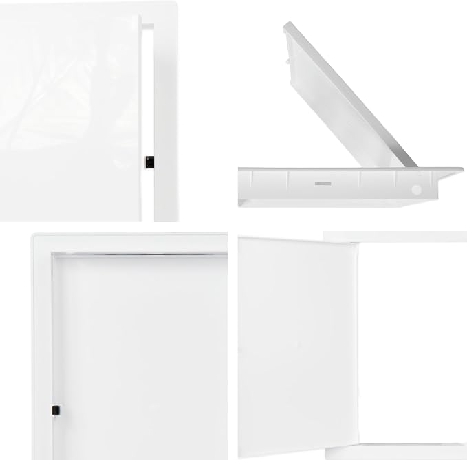 Vent Systems 8" x 12" Push-to-Open ABS Access Door – White Plastic Access Panel - Image 9