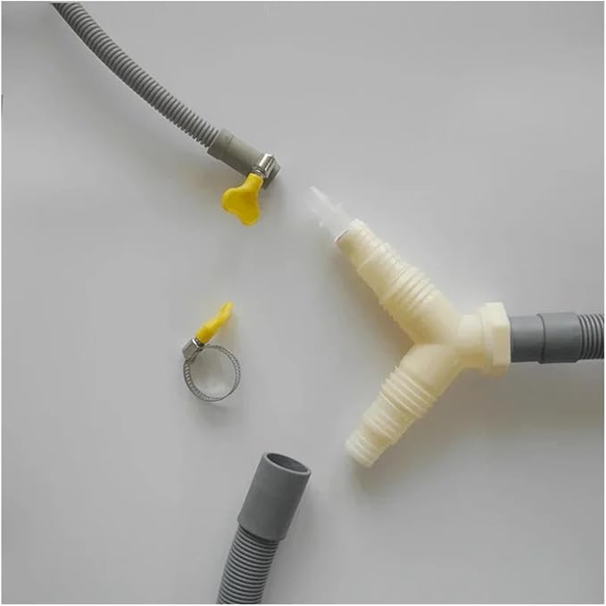Washing Machine Dryer Drain Tee Adapter，Extended Drainage Hose Pipe Fitting - Image 4