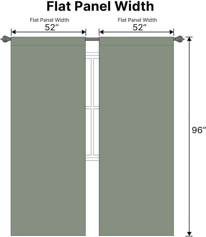 H.VERSAILTEX Blackout Curtains Thermal Insulated Window Treatment Panels Room - Image 7